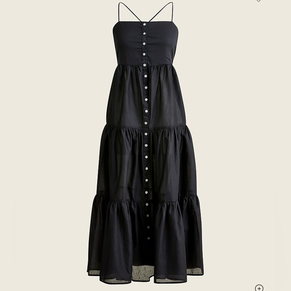 J. CREW Cotton voile tiered maxi dress